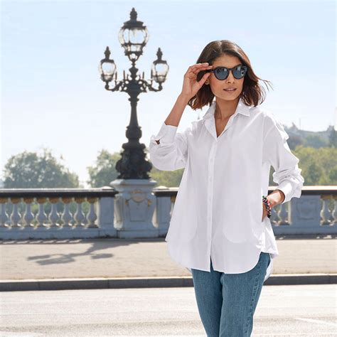 Rossana Diva Basic Oversize Bluse Klassiker Entdecken