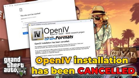 Openiv Installation Has Been Cancelled Gta Openiv Installation