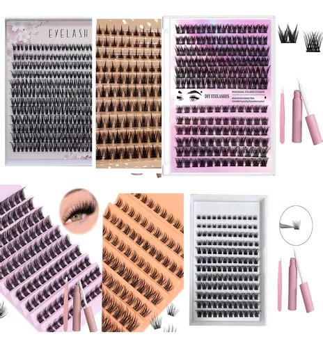 Kit De Pesta As Diy Cluster Eyelash Sint Tico Mink Mixto Meses Sin