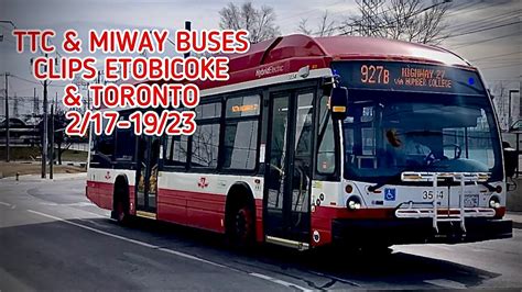 🇨🇦new Ttc And Miway Buses Clips Etobicoke And Downtown Toronto 217 19