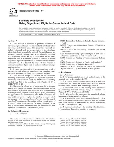 Astm D E Standard Practice For Using Significant Digits In