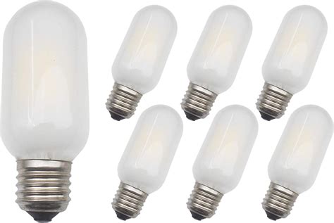 JCKing 6 Pack Dimmable AC 110 130V E26 6W T45 E26 Screw LED Classic