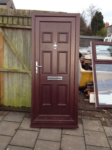 Used Rosewood Brown Upvc Front Door In Newport Gumtree