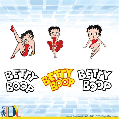 Betty Boop Svg Betty Svg Betty Boop Cut File Betty Boop Cricut