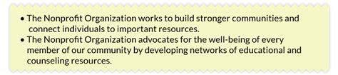 Writing Mission Statements For Nonprofits