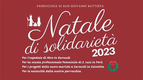 Natale Di Solidarietà 2023 Oratorio San Giovanni Di Polaveno