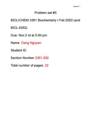 Biochem Exam Review Dr Cortez Biol Chem Biochemistry I