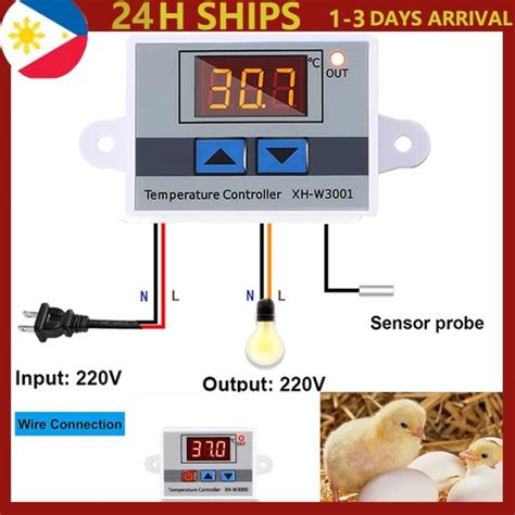 Ready Stock Digital Thermostat Xh W Digital Temperature