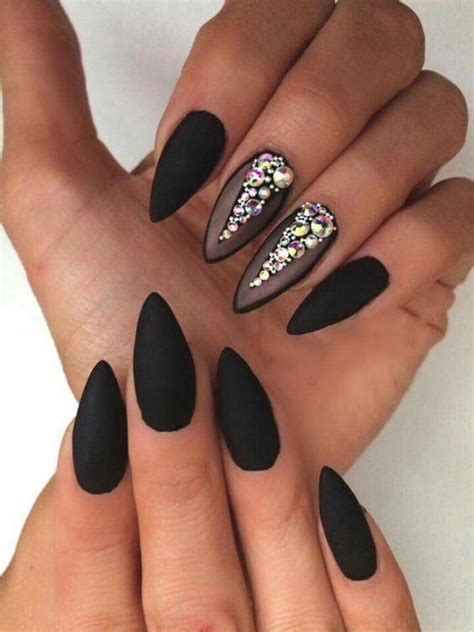 Best Black Stiletto Nails Designs For Your Halloween Stiletto Nails Designs Black Nail