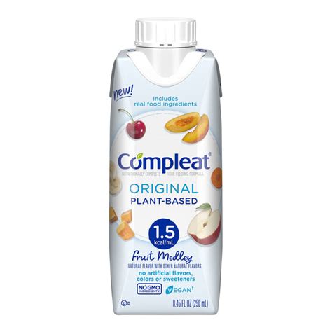 compleat original  fruit medley liquid  ml reclosable carton