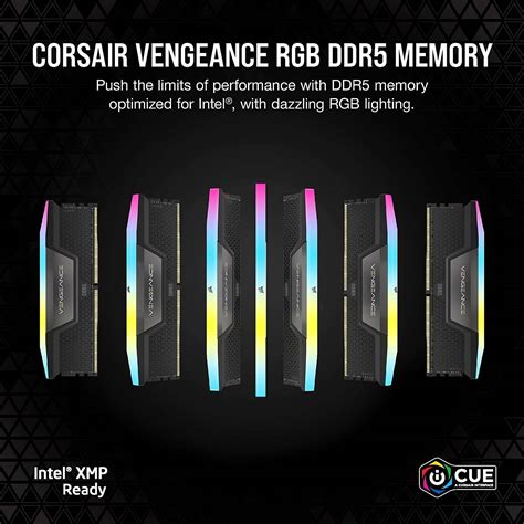 CORSAIR Vengeance RGB 32GB 2 X 16GB DDR5 Desktop Memory 6000MHz