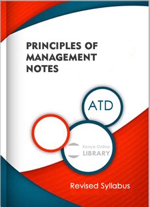 Principles Of Management Kasneb Notes Atd Notes Kenya Library