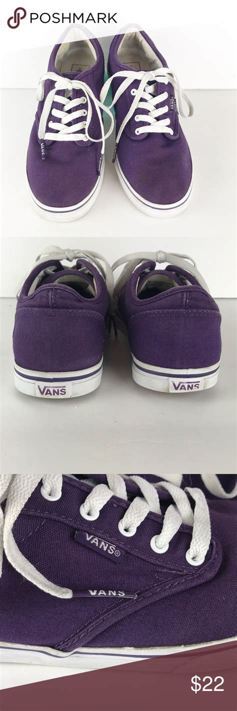 Vans Lace Up Purple Sneakers 8 Vans Lace Purple Sneakers Vans