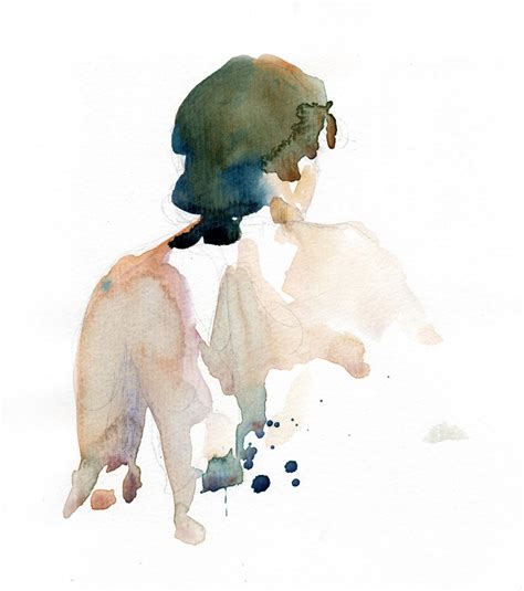 Helen Ström Figure watercolor sketches