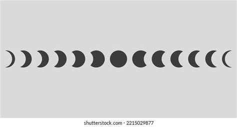 Trendy Moon Phases Abstract Contemporary Aesthetic Stock Vector ...