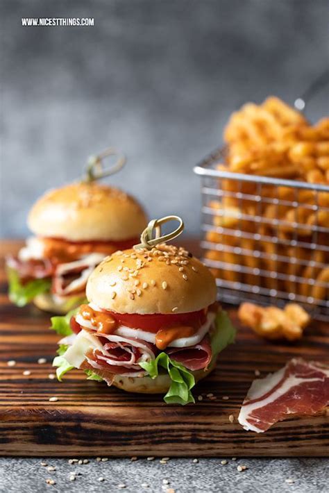 Mini Burger Rezept Tapas Burger Mit Ibérico Schinken Und Manchego