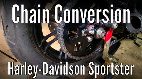 How To Convert From A Belt To Chain Drive On A Motorcycle Harley