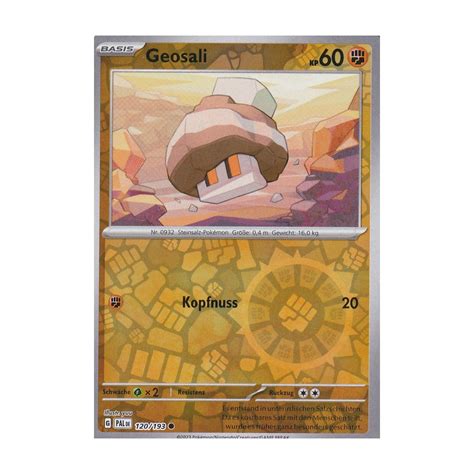 Geosali 120 193 REVERSE HOLO Entwicklungen In Paldea Pokemon Karte Kaufen