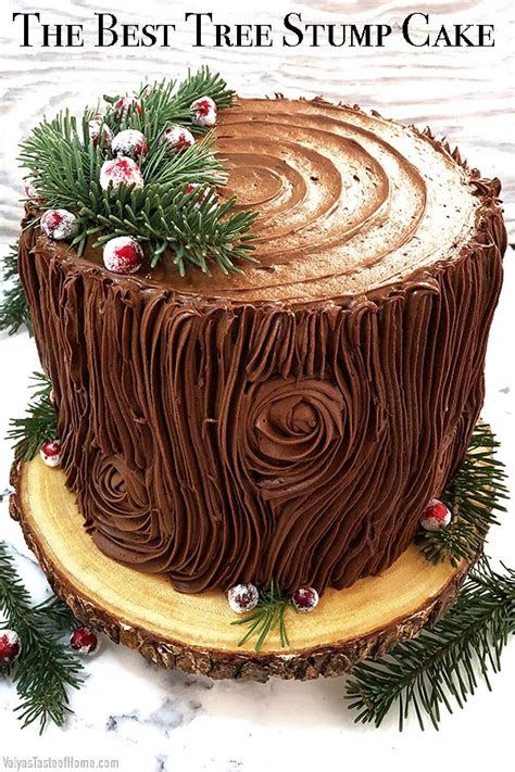 The Best Tree Stump Cake Recipe Christmas Cake Christmas Cake