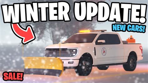 New Greenville Winter Update New Cars Sale Snow Roblox