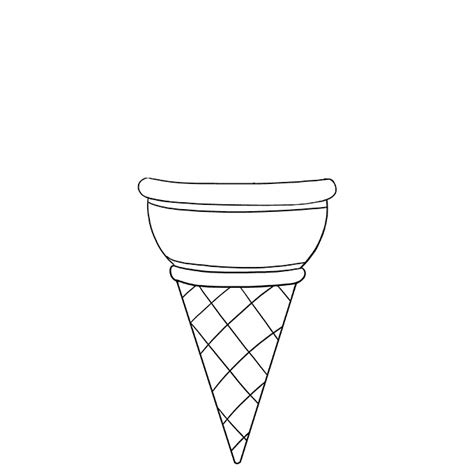 Coloring Page Ice Cream Cone – En Güzel Boyamalar