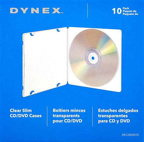 Questions And Answers Dynex Slim CD DVD Cases 10 Pack Clear DX