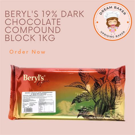 Beryl S 19 Dark Chocolate Compound Block 1kg EXP 2024 Lazada PH