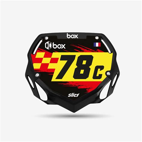 Custom BMX number plate - Box Two Pro
