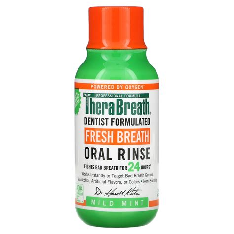 TheraBreath Fresh Breath Oral Rinse Mild Mint 3 Fl Oz 88 7 Ml