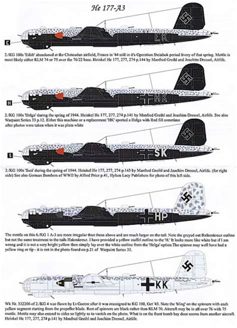 AIMS Decals Item No 48D009 He 177 A 3 And A 5 Review By Brad Fallen