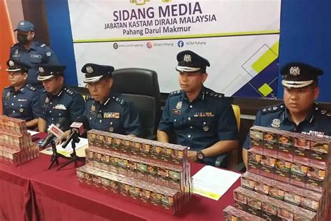 Kastam Pahang Rampas Rokok Seludup Bernilai Lebih Rm Juta Media Variasi