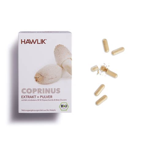 Hawlik Bio Coprinus Extrakt Pulver Kapseln Hawlik Schweiz