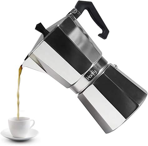 Haofy Italian Espresso Coffee Maker Aluminium Moka Express Espresso