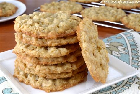 Thin And Crispy Oatmeal Cookies For The Love Of Cooking