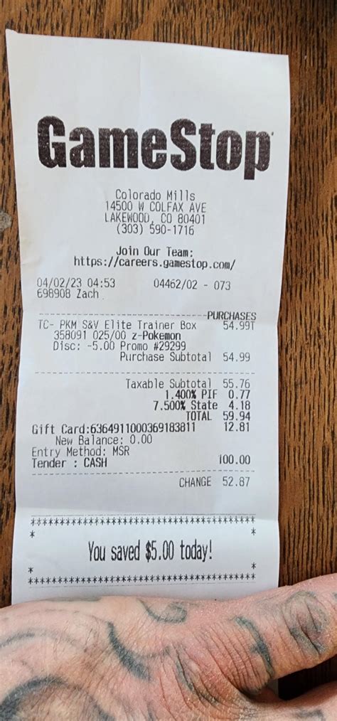 I Hear You Guys Like Receipt Porn R GME