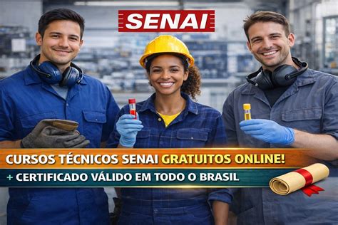 SENAI abre mais de 2 mil vagas em cursos gratuitos EAD sobre Tecnologia ...