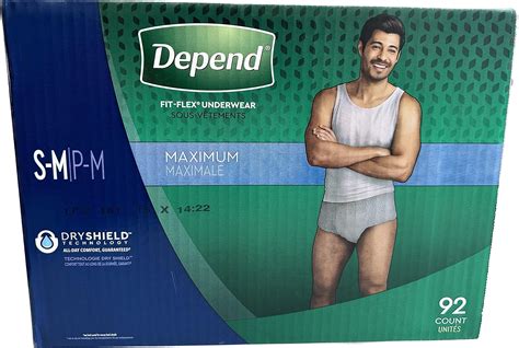 Depend Fit Flex Incontinence Underwear For Men Maximum