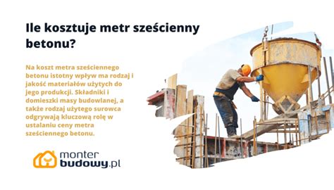 Ile kosztuje metr sześcienny betonu Cennik 2024 MonterBudowy pl