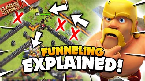 Funneling Explained Basic To Advanced Tutorial Clash Of Clans By Judo Sloth Gaming Clash