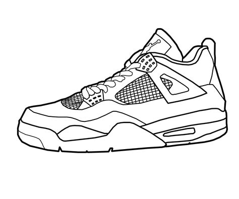 Disegno Di Sneaker Nike Da Colorare Disegni Da Colorare E 50 OFF