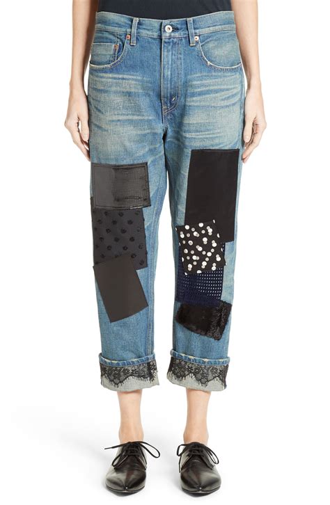 Junya Watanabe Patchwork Boyfriend Jeans Nordstrom