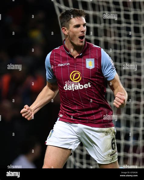 Aston Villas Ciaran Clark Celebrates Scoring Their First Goal Hi Res