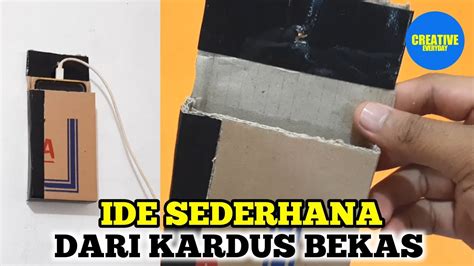 Tempat Cas Hp Di Dinding Dari Kardus Bekas Diy Phone Charger Holder