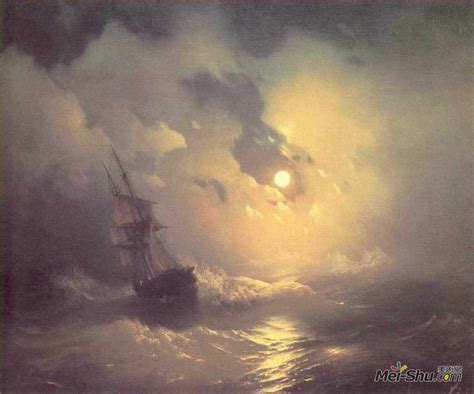 尼德海海上风暴艾伊瓦佐夫斯基 Ivan Aivazovsky 高清作品欣赏 艾伊瓦佐夫斯基作品 艾伊瓦佐夫斯基专题网站 艺术大师 美术网