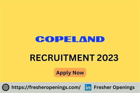 Copeland India Hiring 2023 2024 Hiring As Senior Associate Apply Now