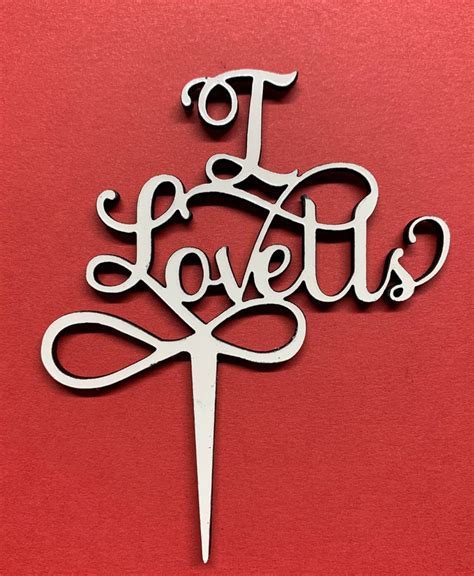 I Love Us Topper Svg File Etsy