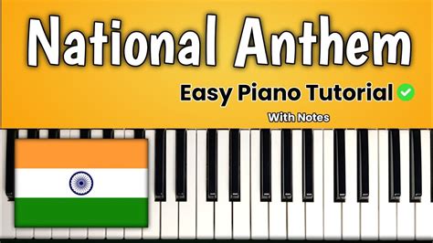 Jana Gana Mana Easy Piano Tutorial With Notes YouTube