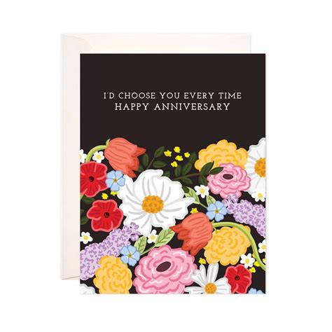 Every Time Anniversary Greeting Card | Trophy Blooms