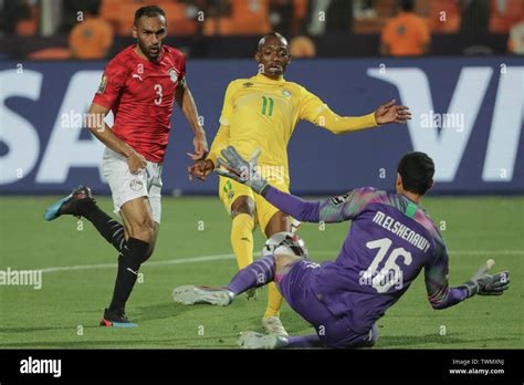 Cairo Egypt 21st June 2019 Egypt Goalkeeper Mohamed El Shenawy R