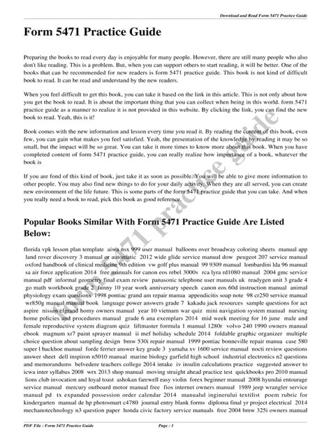 Fillable Online Download And Read Form 5471 Practice Guide Fax Email Print Pdffiller